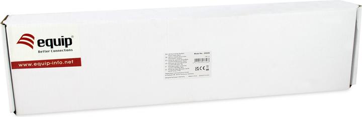 Actual product image equip Patch panel 48x RJ45 Cat6A 19" FTP 1U Premium black