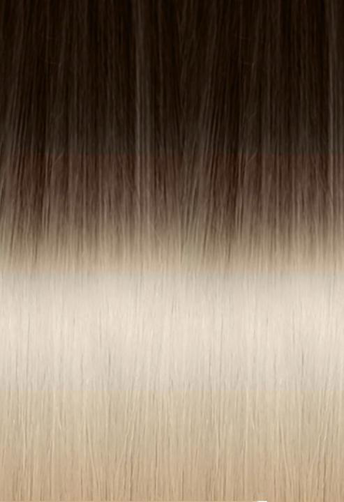 Image du produit Seiseta Classic Keratin Fusion Lisse Ombré 4/1001 Blond brun platine 50/55 cm (Brun-blond platine, 55 cm)
