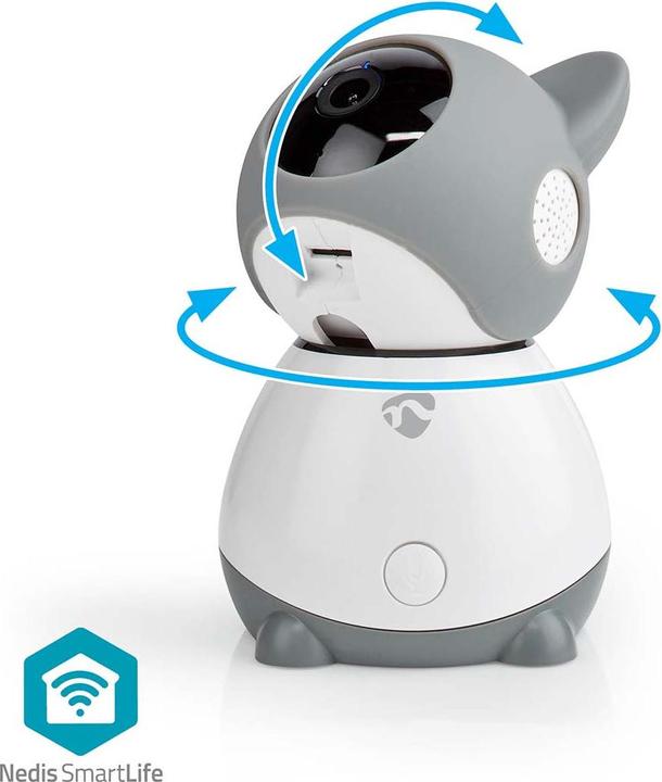 Actual product image Nedis WLAN Smart IP Camera WIFICI30CGY (1920 x 1080 Pixels)