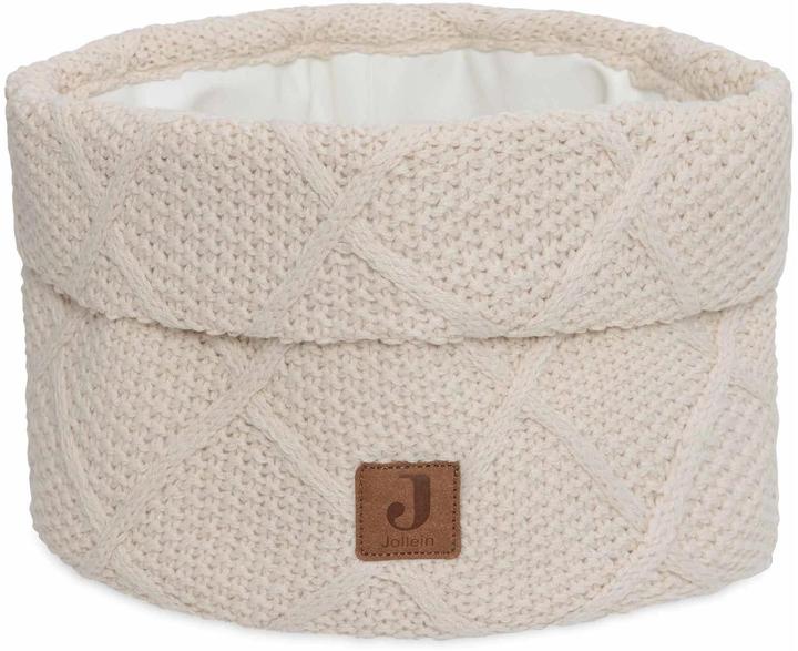Actual product image Jollein Care basket Check Knit Oatmeal 14 x 18 cm