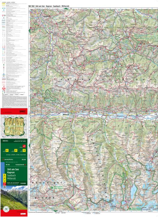 Image du produit Zell am See - Kaprun, carte de randonnée, de cyclisme et de loisirs 1:50 000, freytag & berndt, WK
