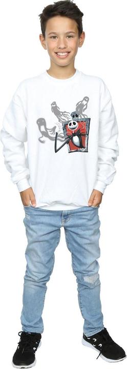Actual product image Disney Boys Nightmare Before Christmas Ghosts Of Jack Sweatshirt (128)