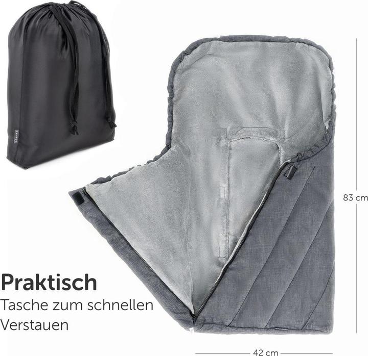 Produktbild Zamboo Fusssäcke für Babyschalen & Babywannen Winter-Fusssack Babyschale 3M PRO - für alle Gurtsysteme
