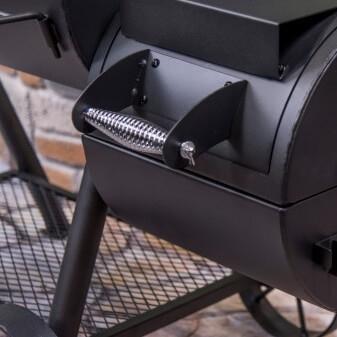 Actual product image Char Broil Smoker Oklahoma Joe steel black incl. lid, lid thermometer, grill grate, tray, ace (Grill)
