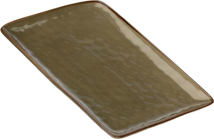 Rose Tulipani Concerto Grigio Tortora Rectangular tray - Grey-brown 36 x 26 5 cm
