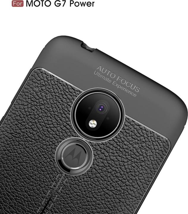 Produktbild Screenguard Motorola Moto G7 Power Hülle Leather Design TPU Cover (Motorola Moto G7 Power)