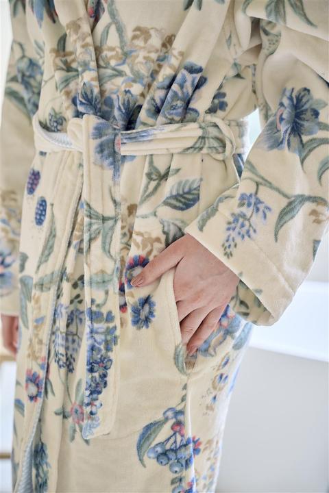 Actual product image PIP Studio Secret Garden bathrobe white blue S (1pc) (S)