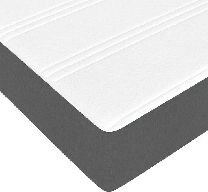 Image du produit VidaXL Lit Ottoman avec matelas Gris foncé 160x200 cm Tissu (160 x 200 cm)