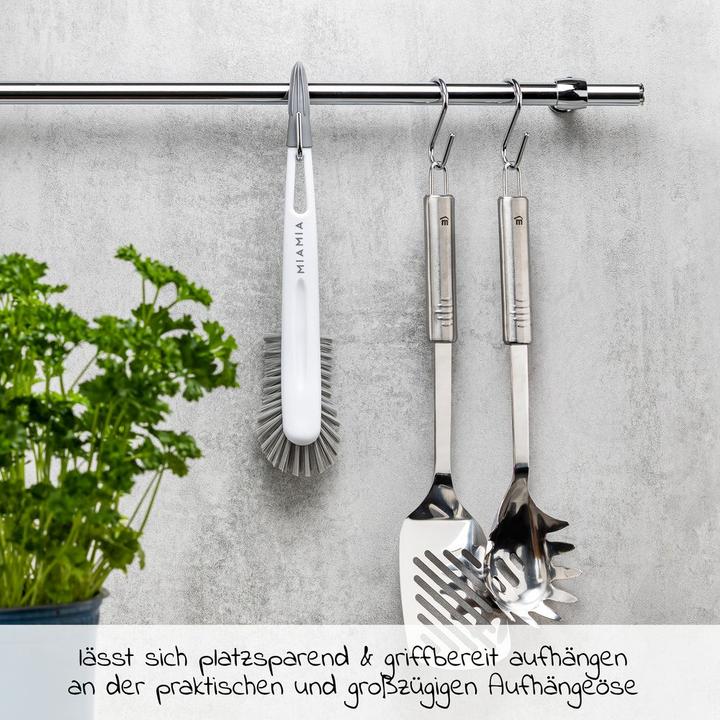 Actual product image MiaMia Cleaning accessories Bottle brush with integrated teat brush - grey