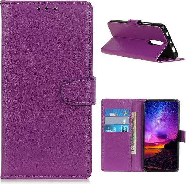Actual product image MU Classic Litchi Leather Bookcover Series (Nokia 2.4)