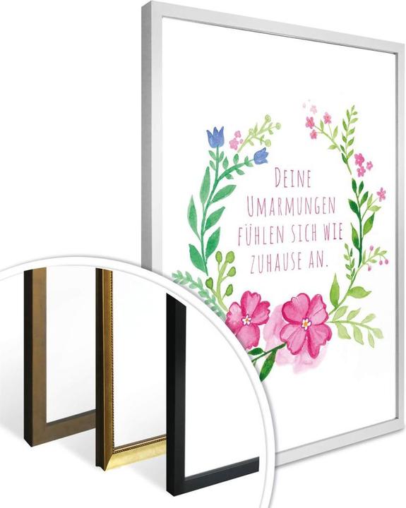 Immagine prodotto Trenddeko I tuoi abbracci si sentono come a casa (50 x 60 cm)
