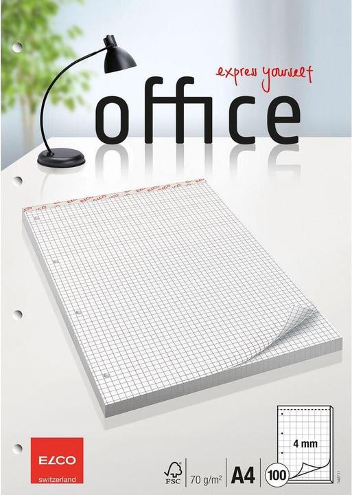 Image du produit Elco Bloc-notes Office (A4, Quadrillé)