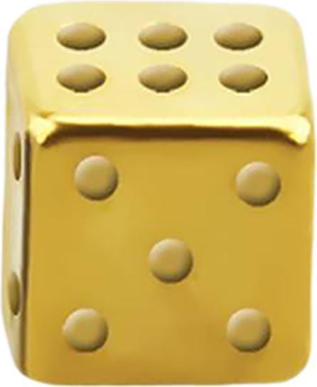 Image du produit Star Piercing Micro cubes plaqués or (sans laiton, Acier chirurgical 316L)