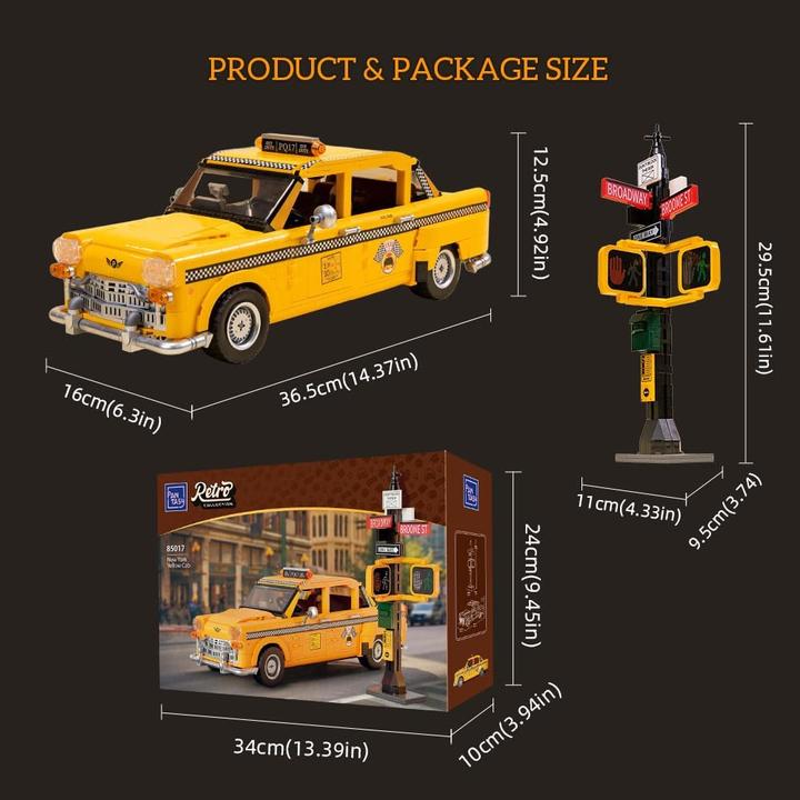 Immagine prodotto Pantasy Serie originale retro - Taxi giallo di New York