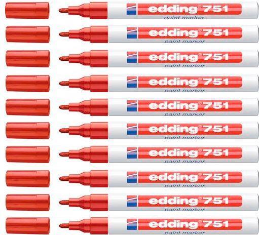 Produktbild Edding 751 Glanzlack-Marker (Rot, 1 mm, 1 x)