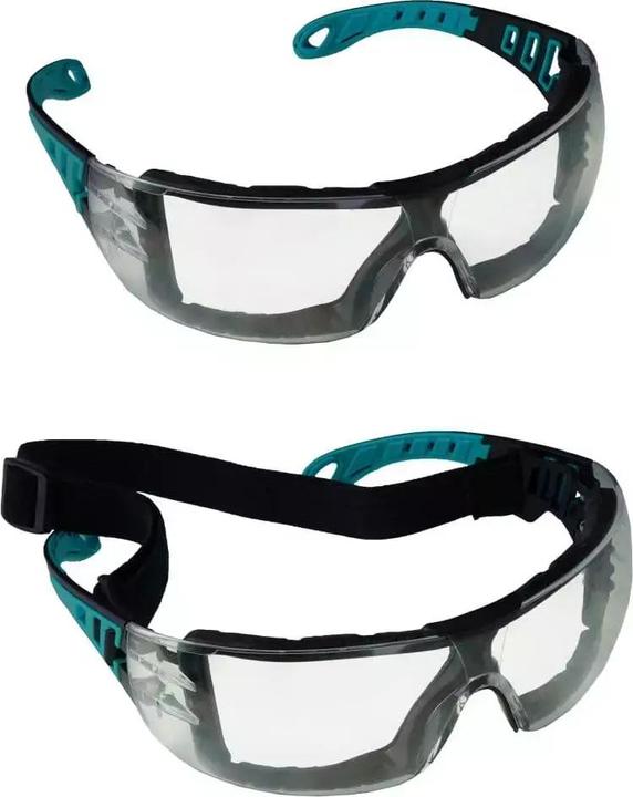 Actual product image Dedra Anti-fog safety goggles FKN, EVA foam, behind the ear+elastic