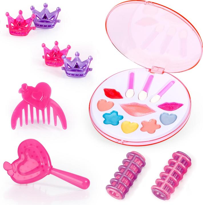 Actual product image Magni Make-up and hairdressing head My Lovely Princess blonde hair 25cm with cosmetics
