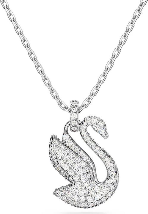 Produktbild Swarovski Iconic Swan Halskette Schwan Mittel Weiss (Swarovski Metall, 42 - 47 cm)