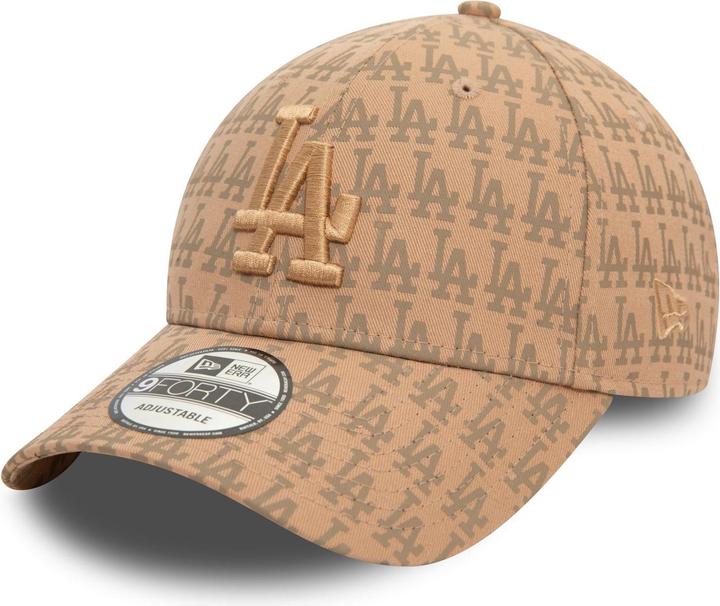 New Era baseball kappe team monogram 9forty los angeles dodgers (One Size)