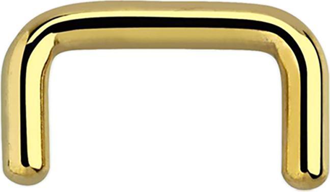 Image du produit Star Piercing Anneau de septum U doré (sans laiton, Acier chirurgical 316L)