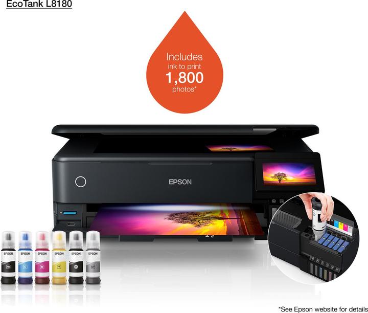 Actual product image Epson EcoTank L8180 (Ink, Colour)
