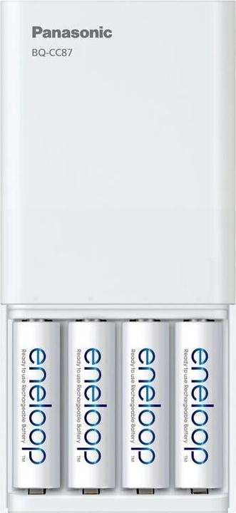 Produktbild Panasonic eneloop Smart Plus USB Travel Charger BQ-CC87 (4 Stk., AAA, AA, 2000 mAh, Ladegerät inkl. Akku)