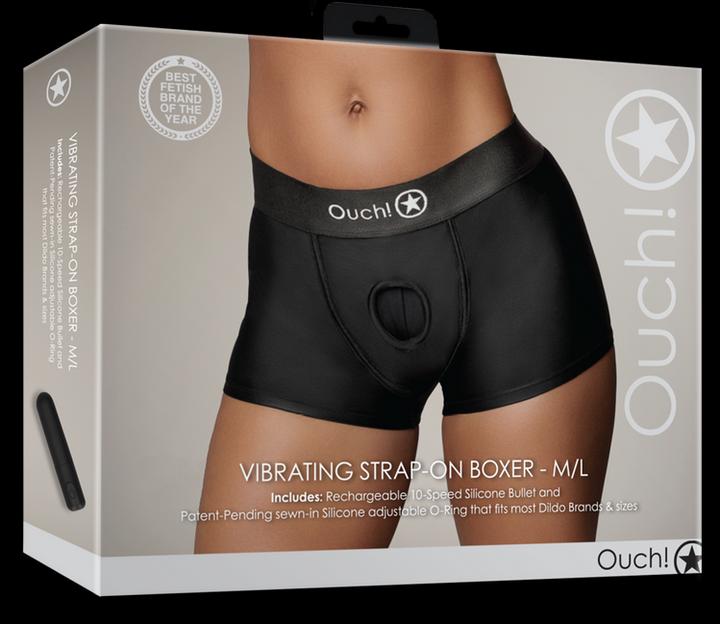 Image du produit Ouch! Vibrating Strap-on Boxer - M/L