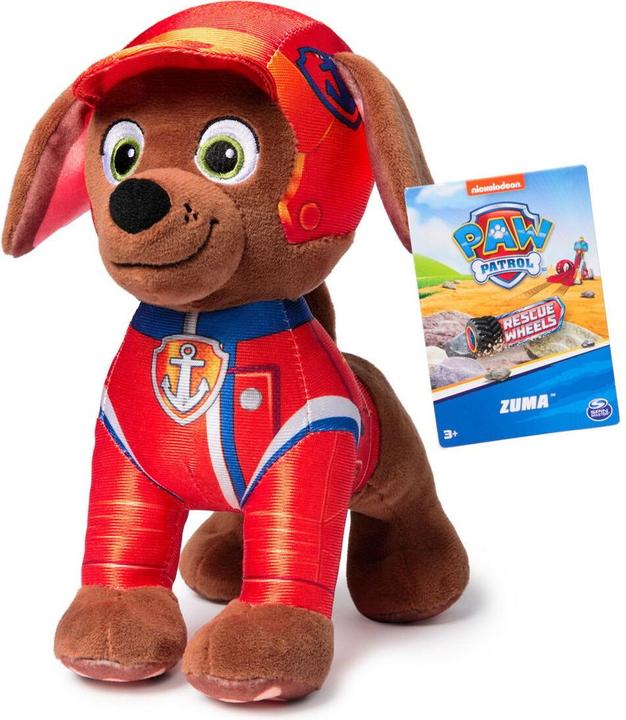 Actual product image Paw Patrol Rescue Wheels - Basic Plush - Zuma (19cm) (19 cm)