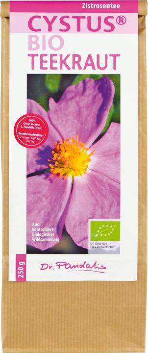 Actual product image Dr. Pandalis Cystus Organic Tea Herb Cistus Tea, 250 g Tea (250 g)