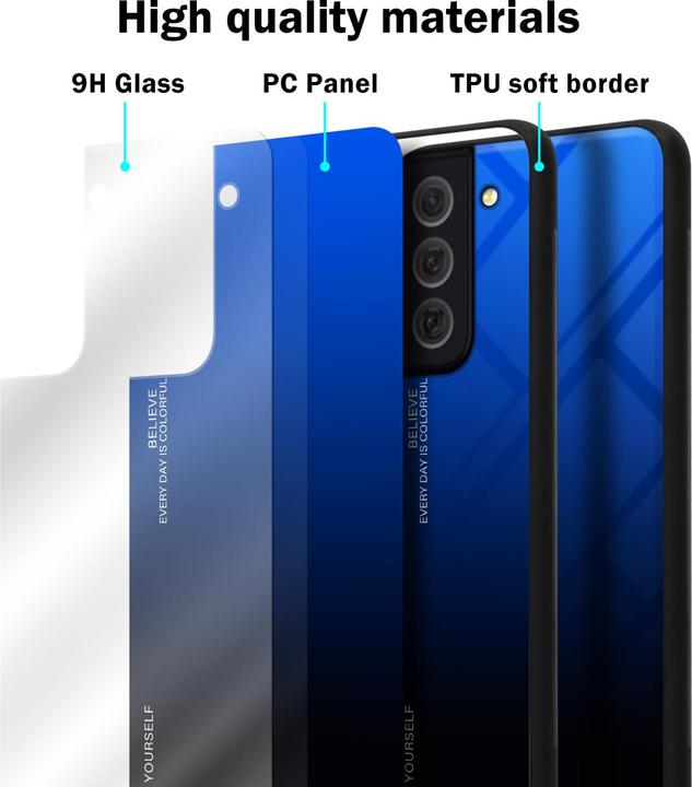 Actual product image Cadorabo TPU 2 colors glass envelope (Samsung Galaxy S22+)