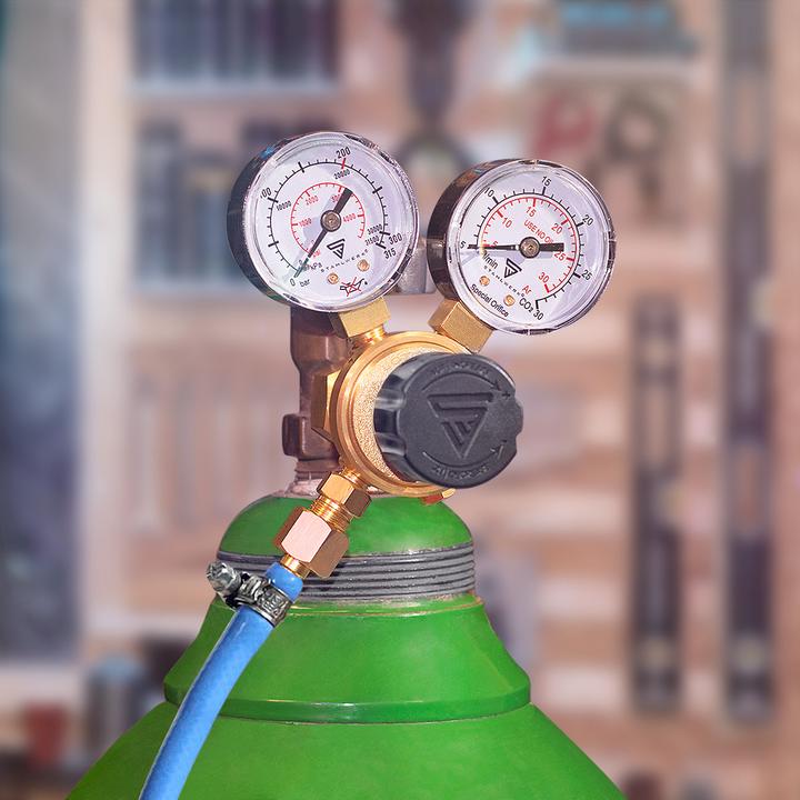 Actual product image Stahlwerk Mini pressure reducer Pressure regulator 200 bar for argon CO2 mix