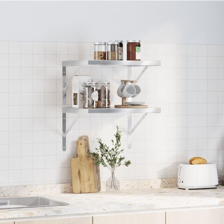 Produktbild VidaXL Wandregale 2 Stk. Edel (50 x 40 x 3 cm)