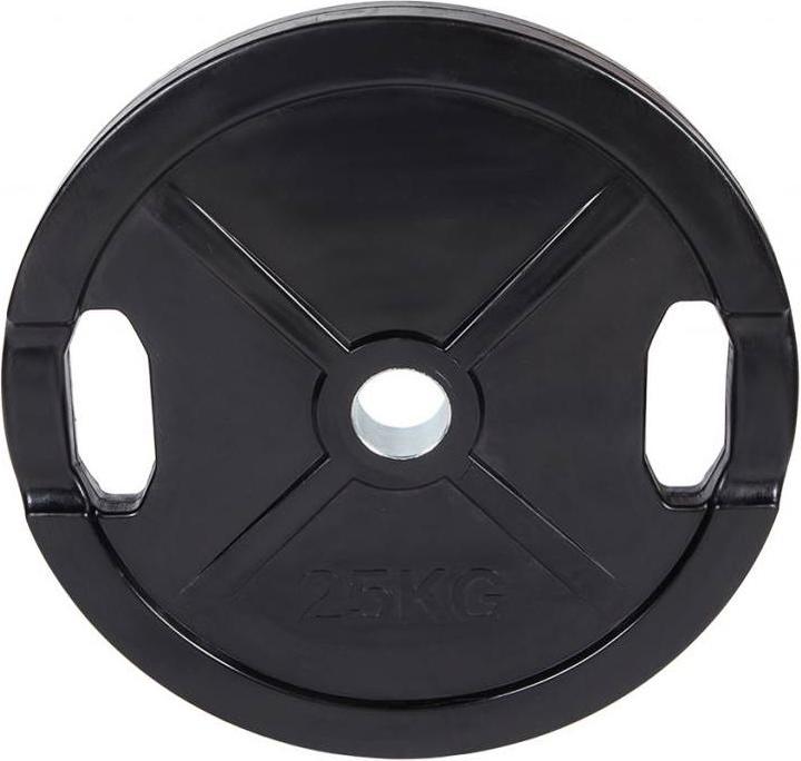 Actual product image Fitcom Rubberised Olympia weight plate (1 x 25 kg)