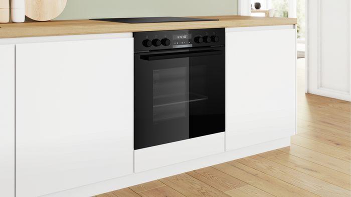Immagine prodotto Bosch Hausgeräte Set da incasso, HEB578BB4 + NIF645CB5E, cucina da incasso, piano cottura a induzione, HND675LS67
