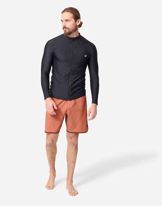 Image du produit Olaian Top de surf UPF50+ avec zip avant pour homme - eur top 500 noir (S)