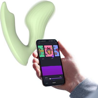 Actual product image Magic Motion Umi Smart Wearable Vibrator - Green