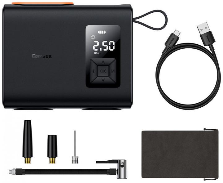 Image du produit Baseus Mega EnergyPump Series Compresseur portable, 6000 mAh avec lampe flash (10 bar, 6 l)