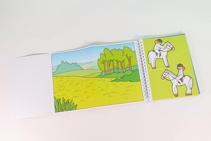 Produktbild Loewe Wir basteln! XXL - Die schönsten Motive zum Malen, Ausschneiden und Kleben (blau)