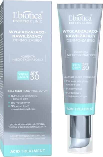Produktbild L´Biotica L'otica Estetic Clinic Säure Behandlung Glättung und neu (35 ml, Tagescreme, SPF 30)