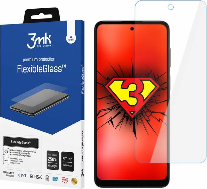 Actual product image 3MK hybrid glass Flexible 2.5D for Motorola Moto G22 (1 Piece, Motorola Moto G22)