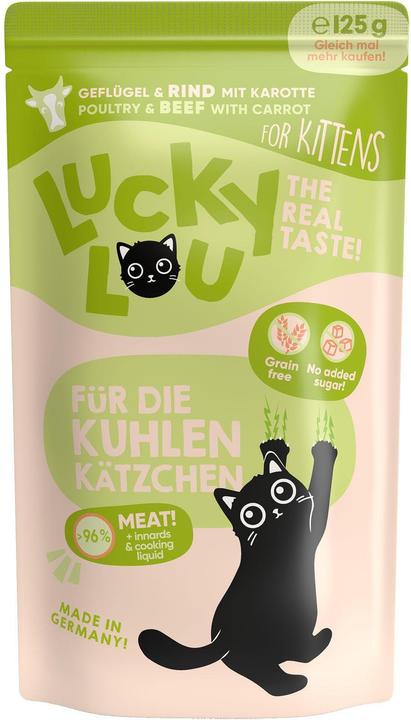 Actual product image Lucky Lou Cat wet food (Junior, 1 pcs., 138 g)
