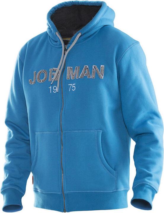 Actual product image Jobman Mens Vintage Lined Full Zip Hoodie (L)