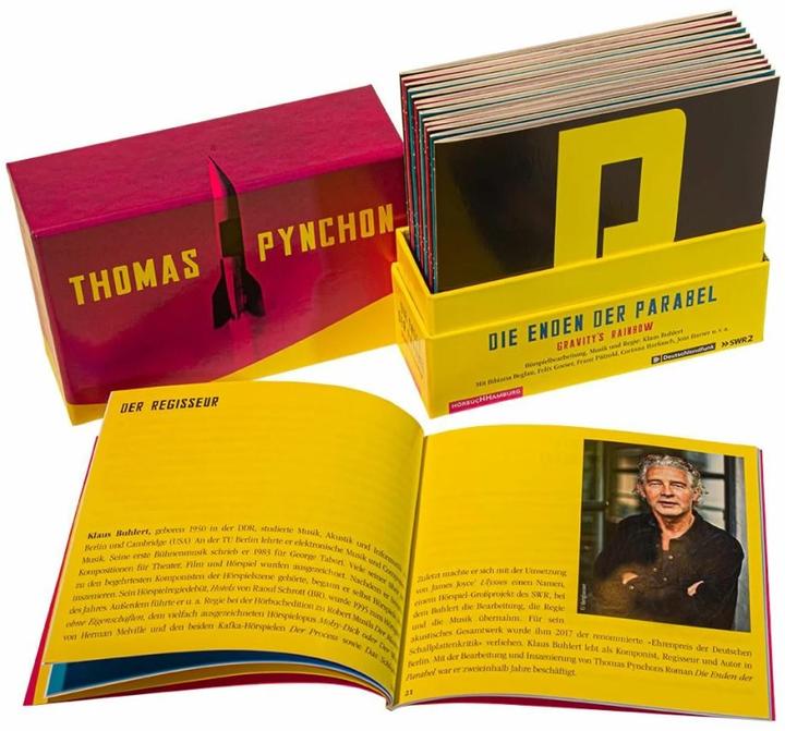 Produktbild Die Enden der Parabel (Thomas Pynchon, Elfriede Jelinek, Klaus Buhlert, Corinna Harfouch, Jens Harzer, Thomas Piltz, Bibiana Beglau, Manfred Zapatka, Wolfram Koch, Deutsch)