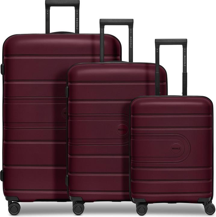 Redolz Essentials 11 4 Rollen Kofferset 3-teilig mit Dehnfalte (240 l, XL (ab 115l))