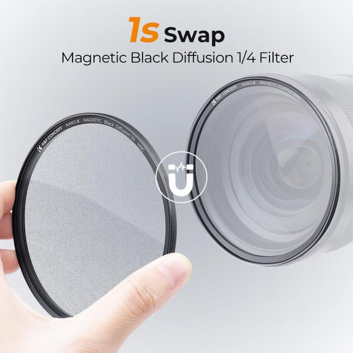 Actual product image K&F Concept Magnetic 1/4 Black Mist Filter Nano X 49mm (KF-1816) (49 mm)