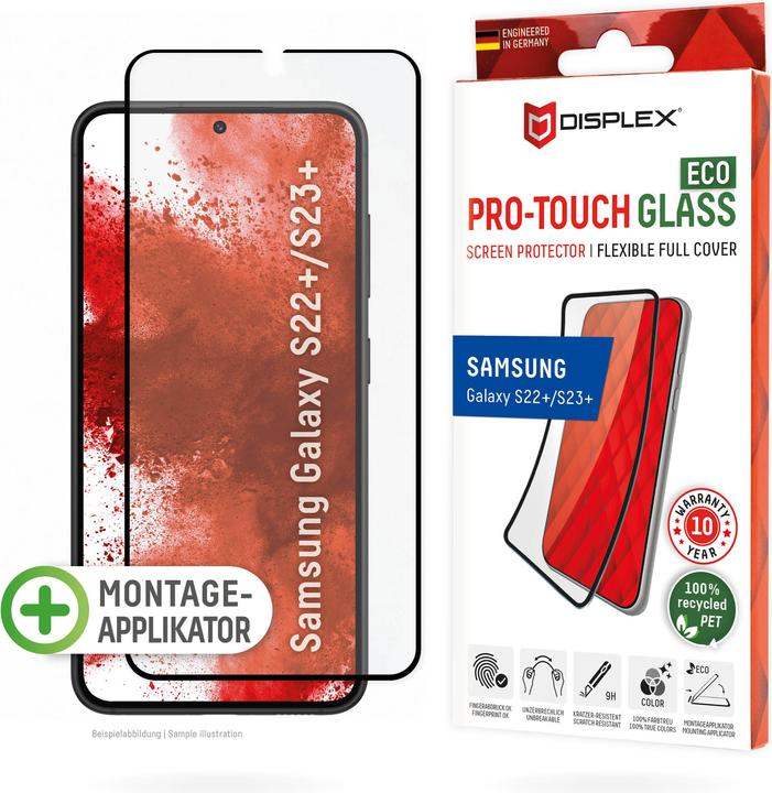Image du produit Displex Pro Touch Eco Glass, Panzerglas (1 pièce(s), Samsung Galaxy S22+, Samsung Galaxy S23+)