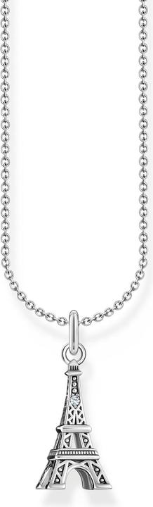 Produktbild Thomas Sabo Kette mit Eiffelturm-Anhänger Silber (925 Sterlingsilber, Geschwärzt, 38 - 45 cm)