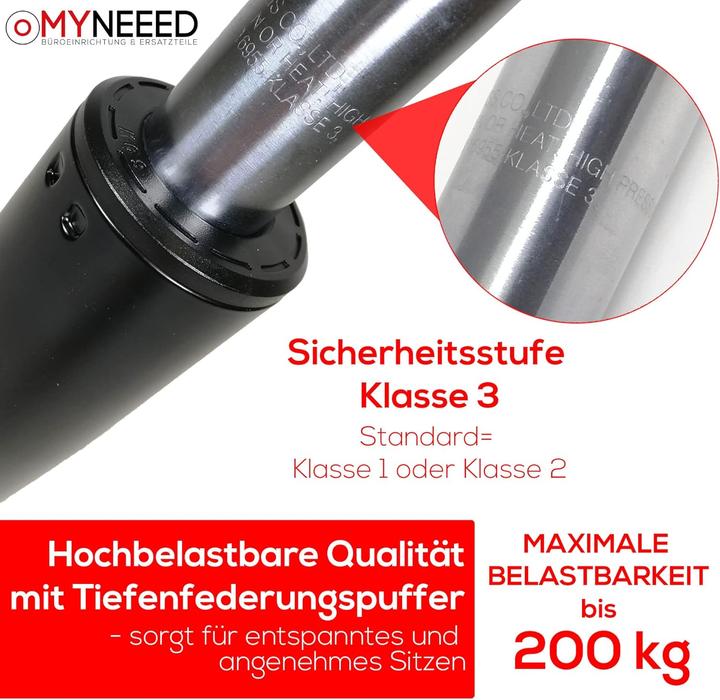 Produktbild MyNeeed Gasfeder für Bürostuhl - Gasdruckfeder