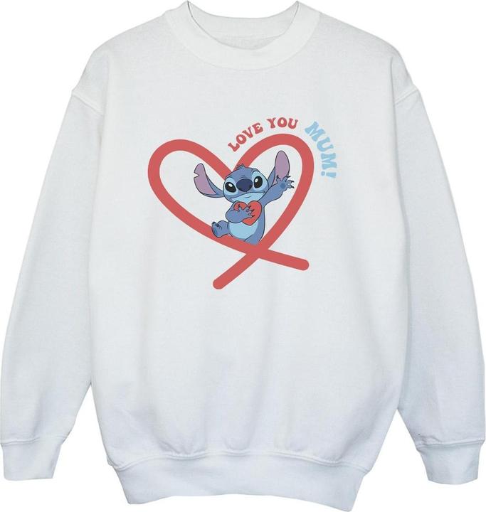Disney Lilo & Stitch Love You Mum Sweatshirt Jungen