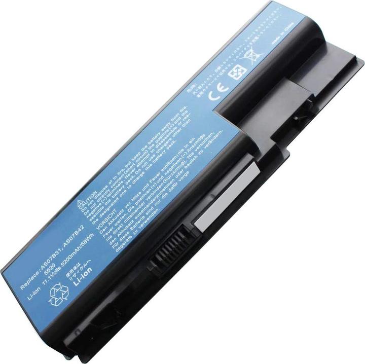 Actual product image Packard Bell Battery Model Kayf0 Battery, Gateway KAYFO (8 Cells, 5200 mAh)